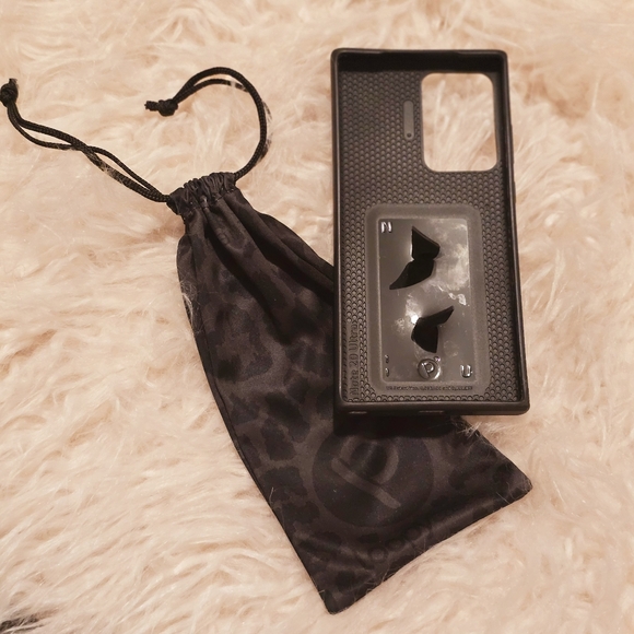 Loopy Case Note 20 Ultra Midnight Leopard Matte And Gloss Matching Storage Bag - Picture 3 of 6